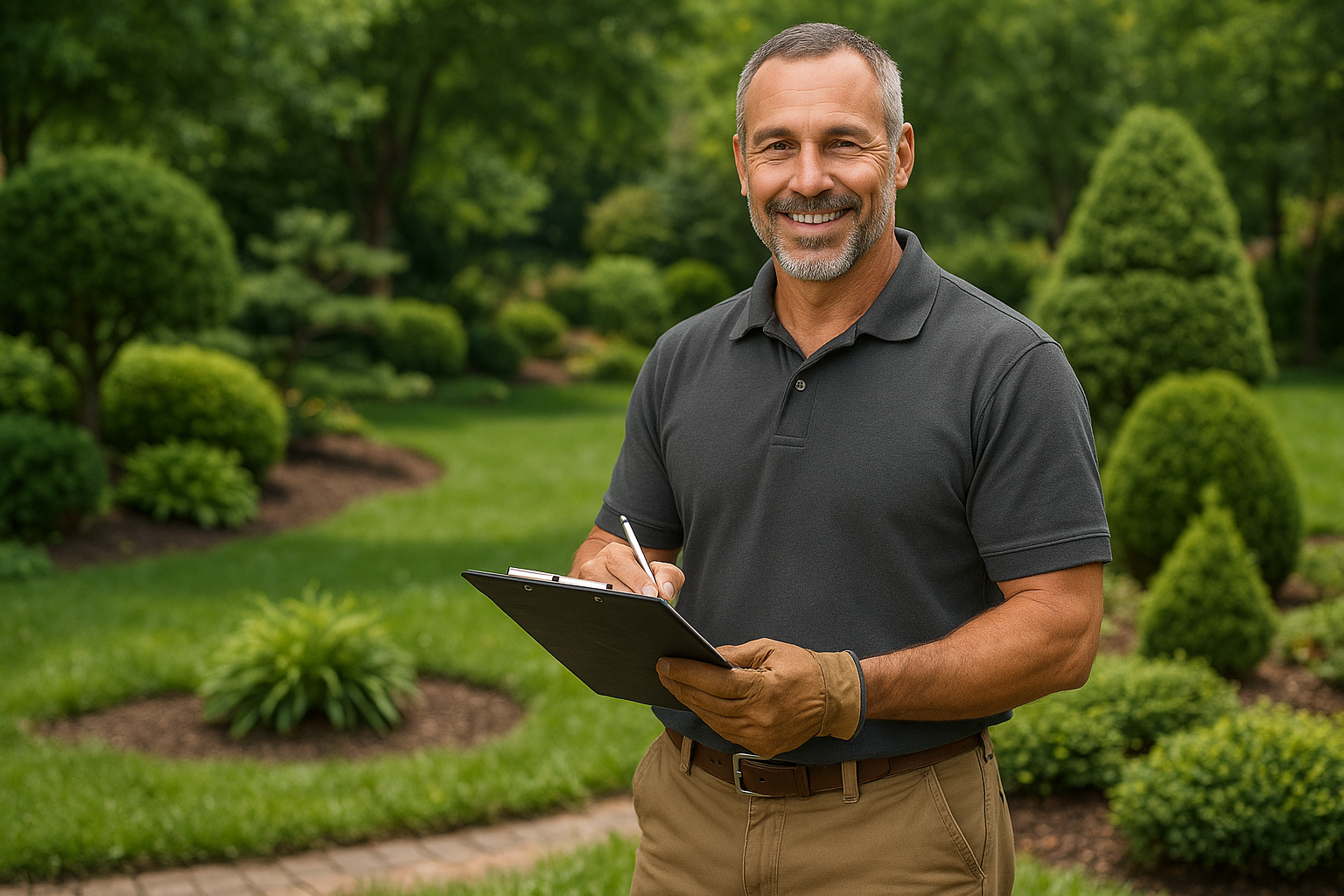 Beautiful landscaped garden in Vancouver